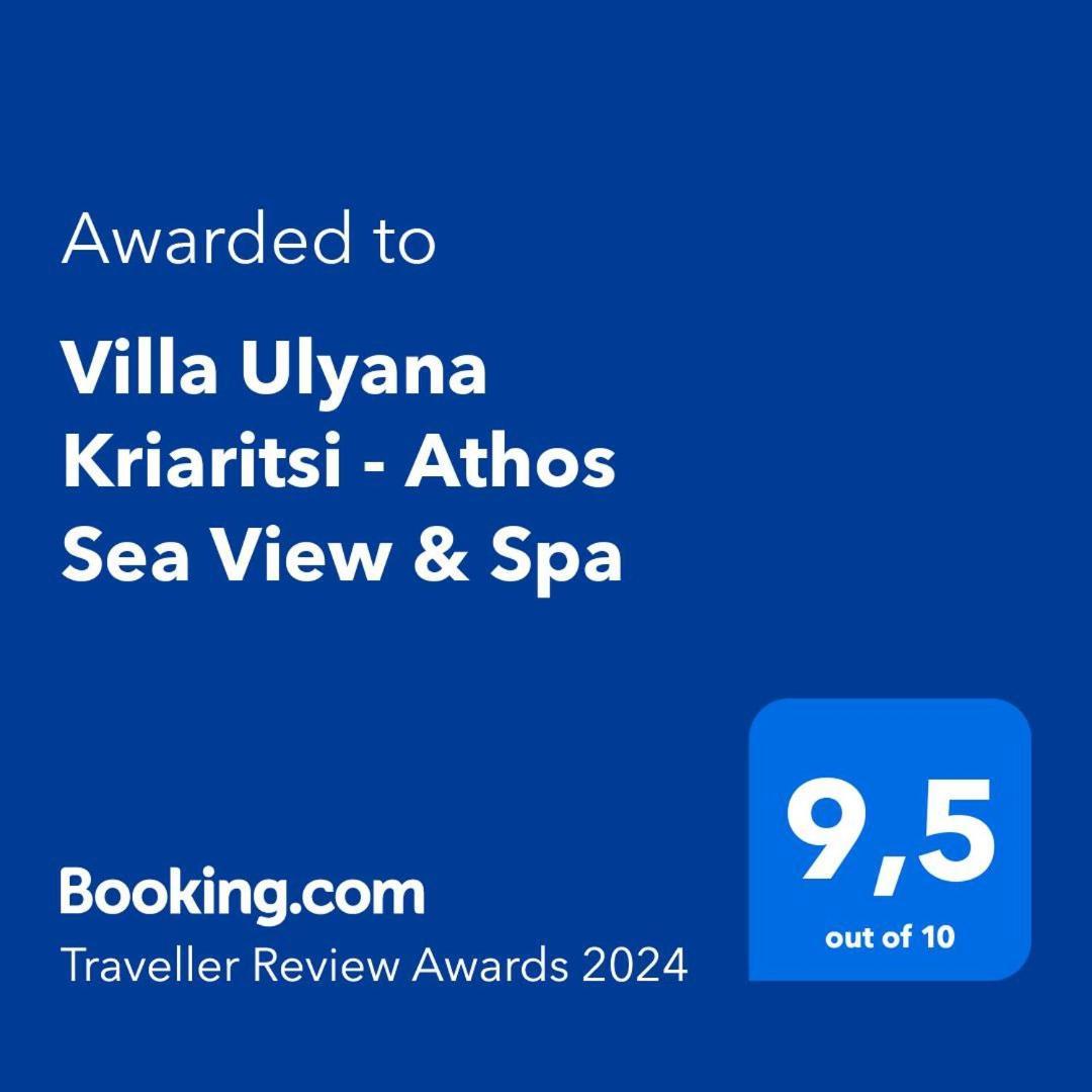 Villa Ulyana Kriaritsi - Athos Sea View & Spa Exteriér fotografie